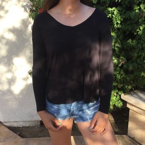 Black Long Sleeve Shirt (Soft & Sexy line)